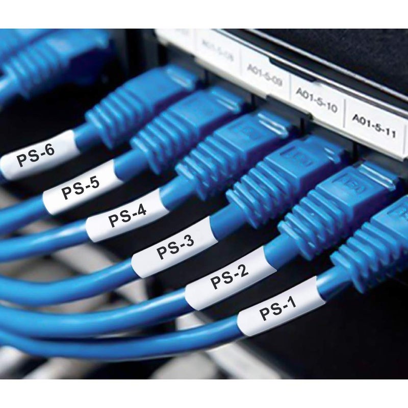 Pristar شريط ملصقات بريمستار متوافق بديل لخرطوشة أنبوب الانكماش الحراري Brother HSe-231 Hse231 11.7mm 0.46" أسود على أبيض لآلة الملصقات Brother PT-E300 PT-H300 PT-E500 PT-E550W PT-P750WVP PTE800W، عبوة 3 قطع - Image 4